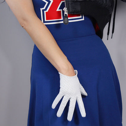 Women's Genuine Leather 6.3 Inch Slim Fit Full Finger Daily Gloves