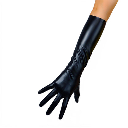 Women's Latex 15.7 Inch Slim Fit Full Finger Party Gloves