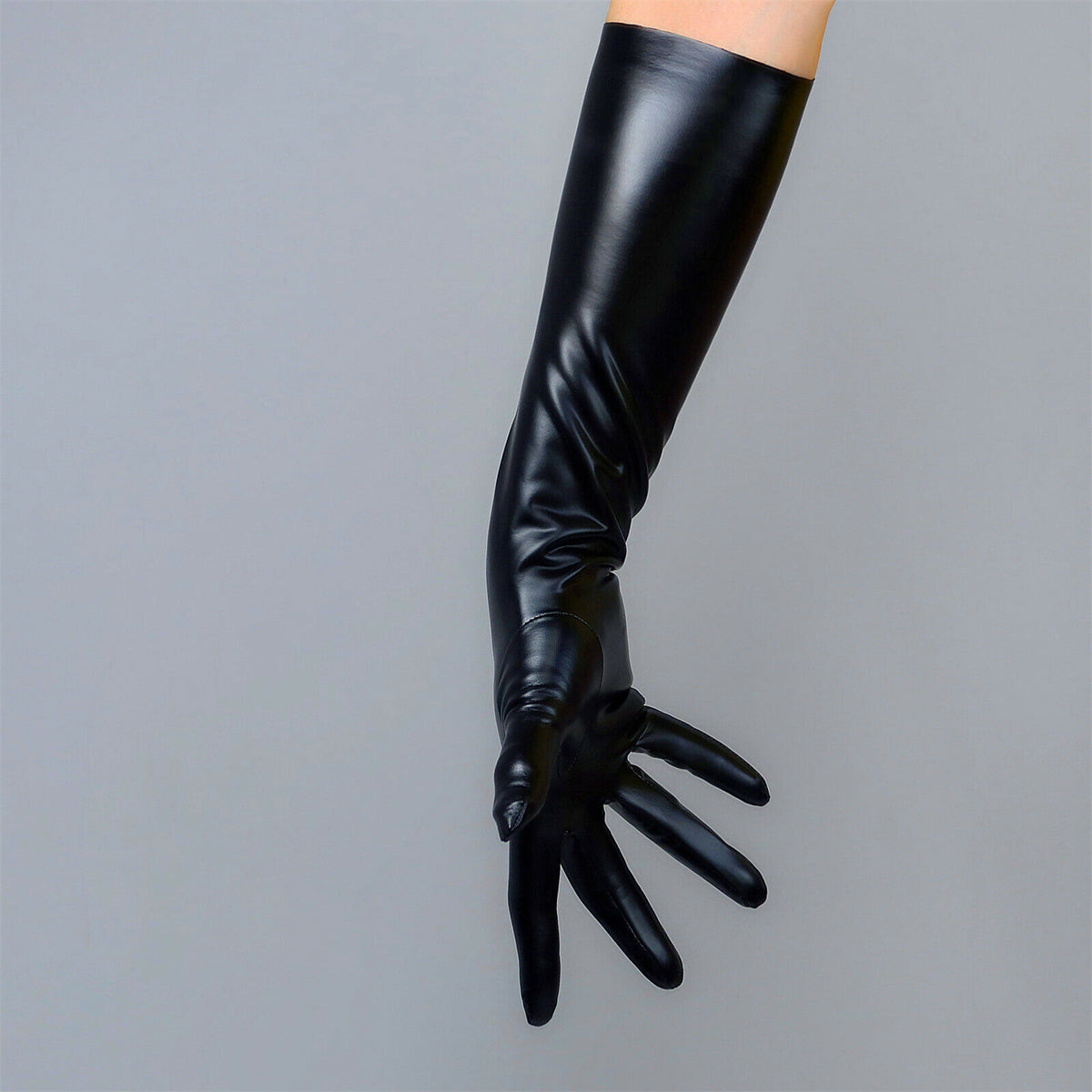 Women's Latex 15.7 Inch Slim Fit Full Finger Party Gloves