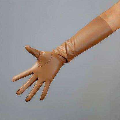 Women's Latex 15.7 Inch Slim Fit Full Finger Party Gloves