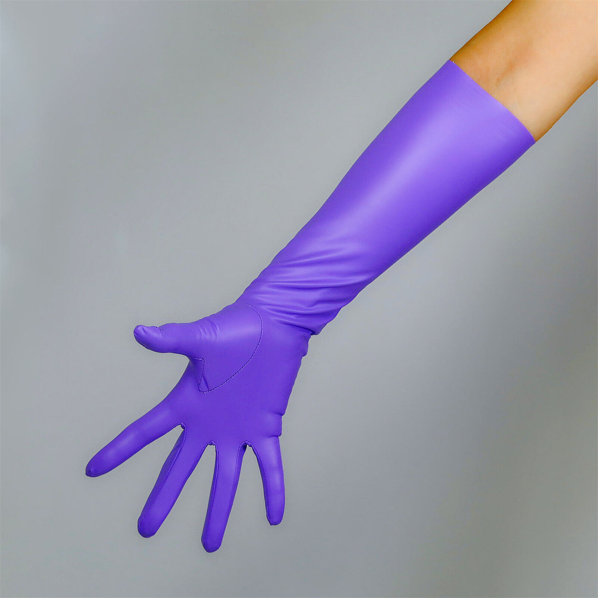 Women's Latex 15.7 Inch Slim Fit Full Finger Party Gloves