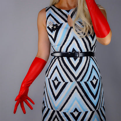 Women's Latex 15.7 Inch Slim Fit Full Finger Party Gloves