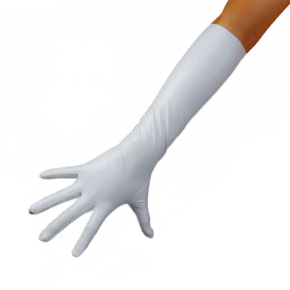 Women's Latex 15.7 Inch Slim Fit Full Finger Party Gloves