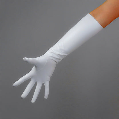 Women's Latex 15.7 Inch Slim Fit Full Finger Party Gloves