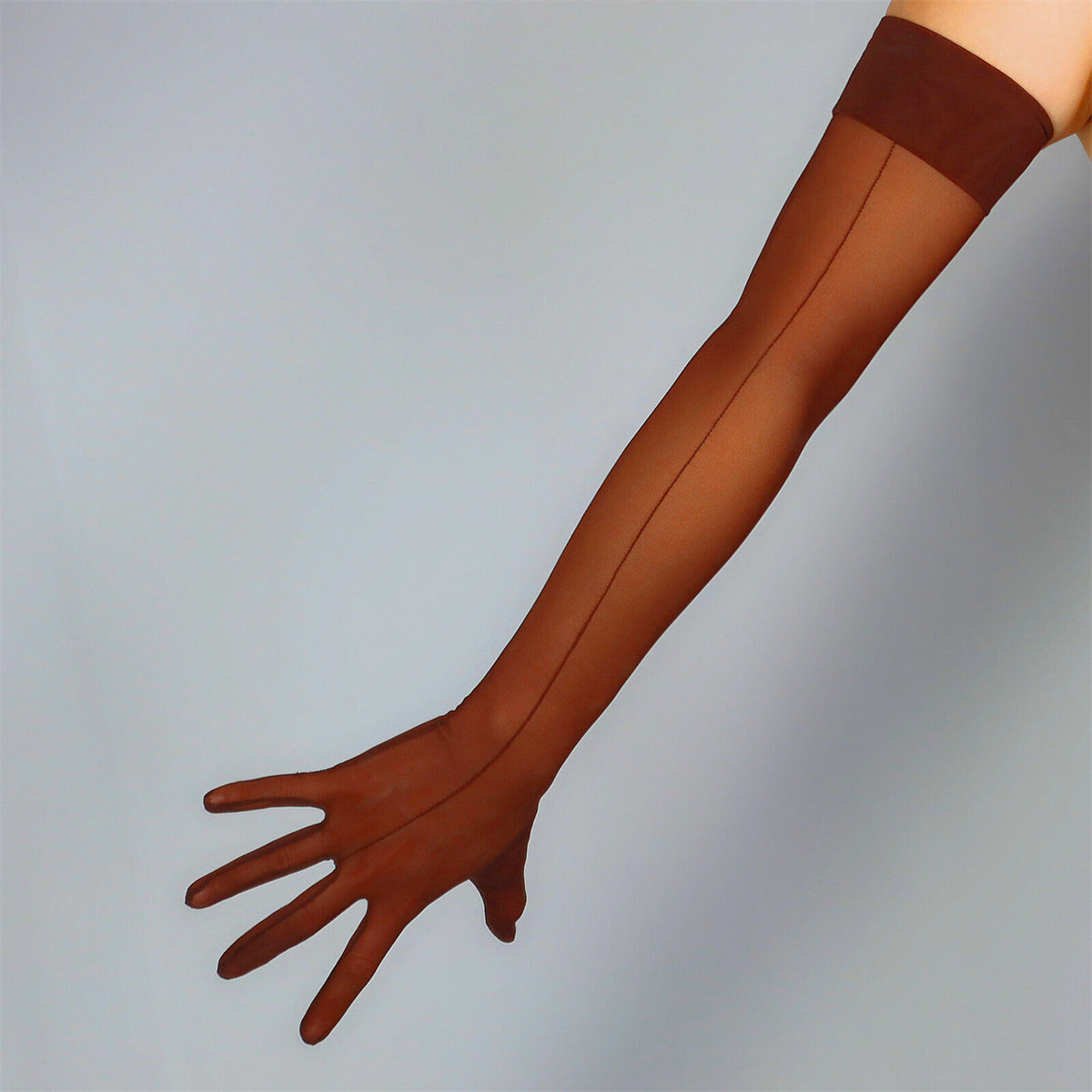 Women's Tulle 27.6 Inch Stretch Slim Fit Full Finger Party Gloves