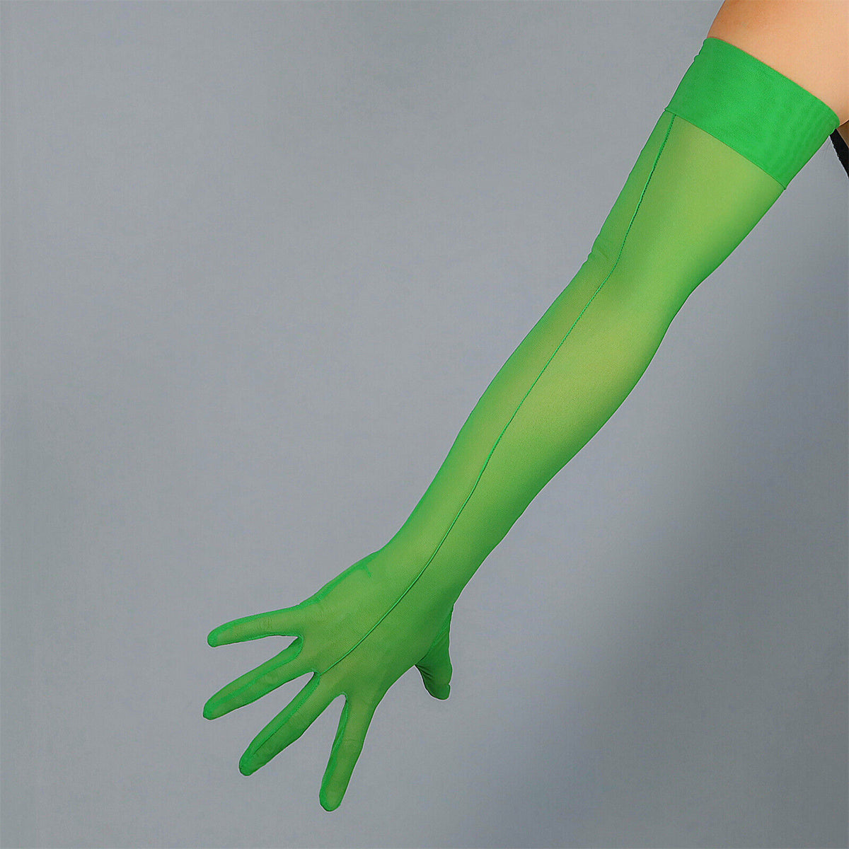 Women's Tulle 27.6 Inch Stretch Slim Fit Full Finger Party Gloves