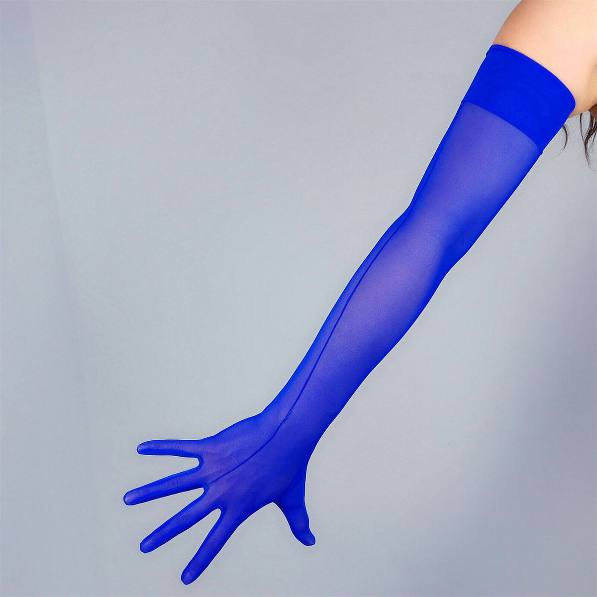Women's Tulle 27.6 Inch Stretch Slim Fit Full Finger Party Gloves